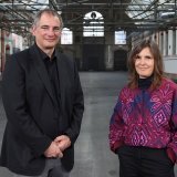 Olivier Schinz et Simone Töndury, les deux têtes qui oeuvreront à la direction de La Chaux-de-Fonds Capitale culturelle suisse 2027. © 2024 Pablo Fernandez, La Chaux-de-Fonds